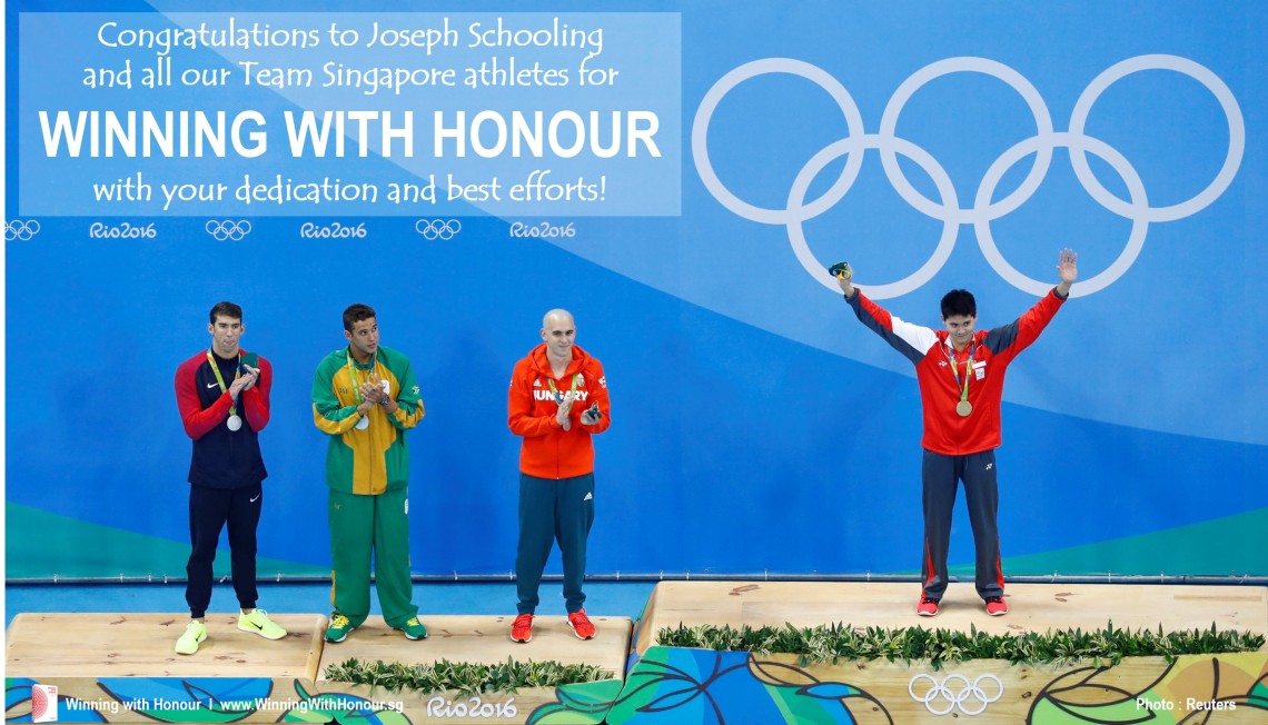 Winning with Honour  l  Gold for Singapore, Honour for Best Efforts